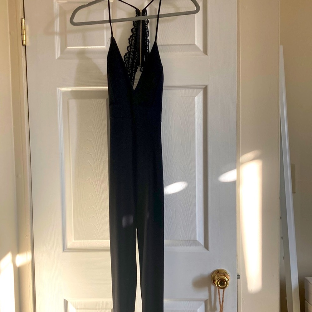 Jumpsuit with lace back